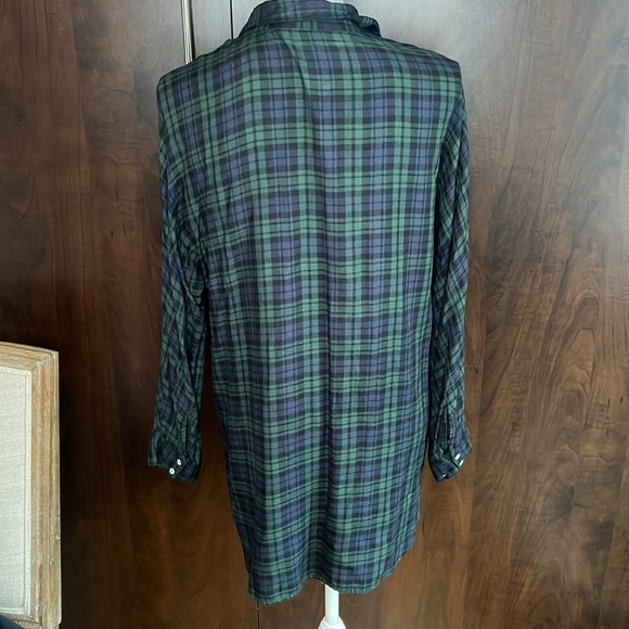 Zara Emroidered Plaid Button Down - Picture 4 of 6